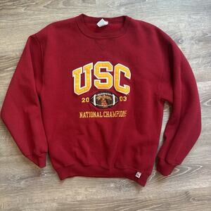 Vintage USC Trojans Russell Athletic Sweatshirt Men’s Medium Red 90s California